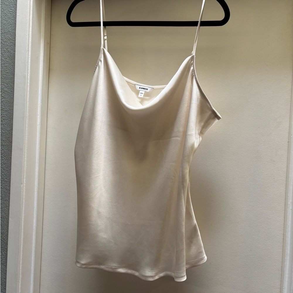Express Cream Satin Camisole
